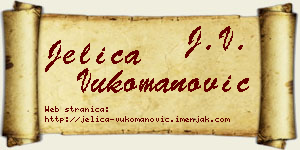 Jelica Vukomanović vizit kartica